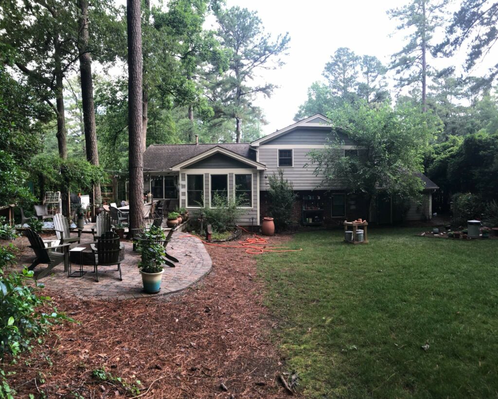 before exterior painting in Cary NC by Oak City Coatings
