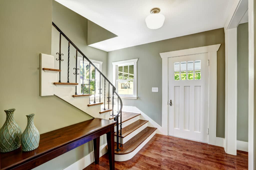 painted-hallway-in-raleigh-home
