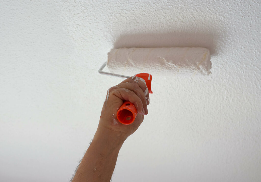 how to paint popcorn ceilings