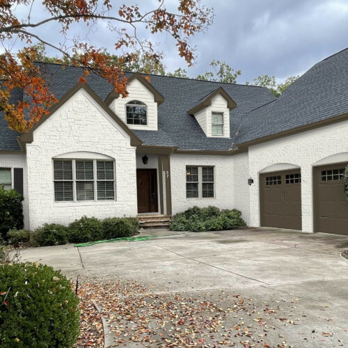 Romabio Limewash color rendering with Riposo Beige and Sherwin Williams Universal Khaki 6150
