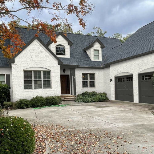 Romabio Limewash color rendering with Riposo Beige and Sherwin Williams Iron Ore
