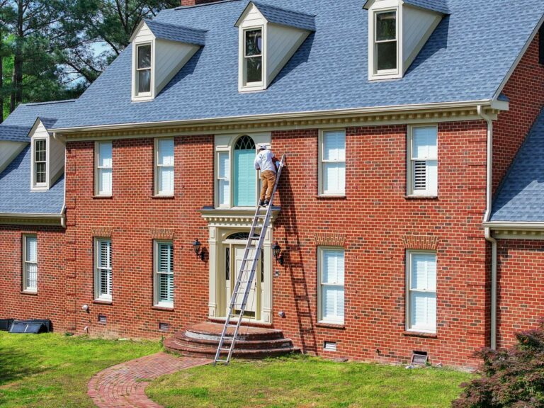painting red brick in raleigh by Oak City Coatings