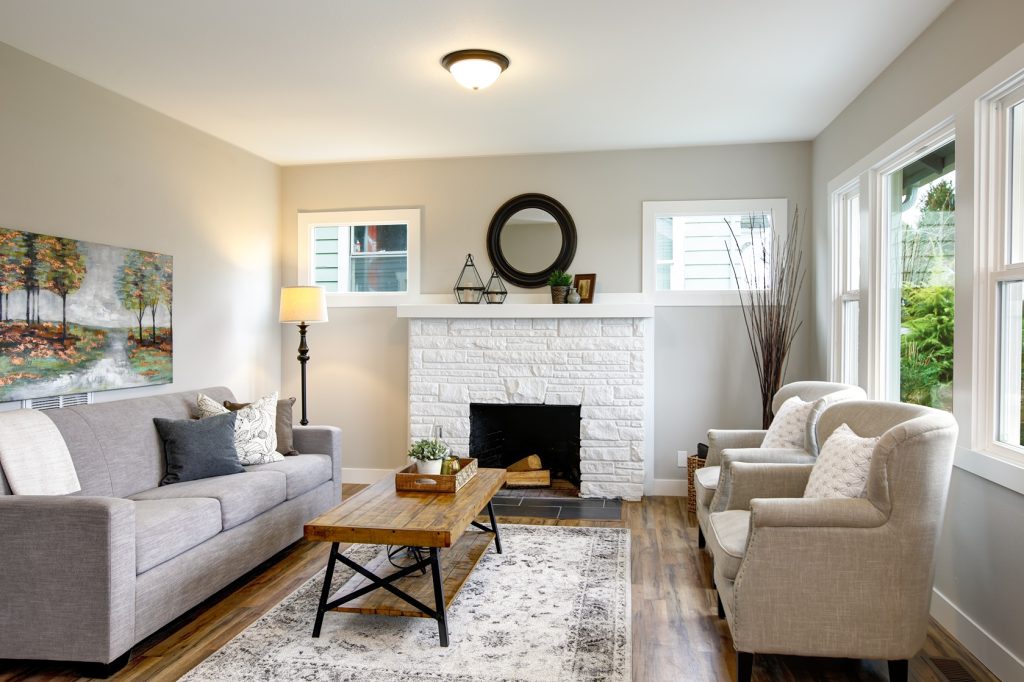 recently painted living room in raleigh, nc