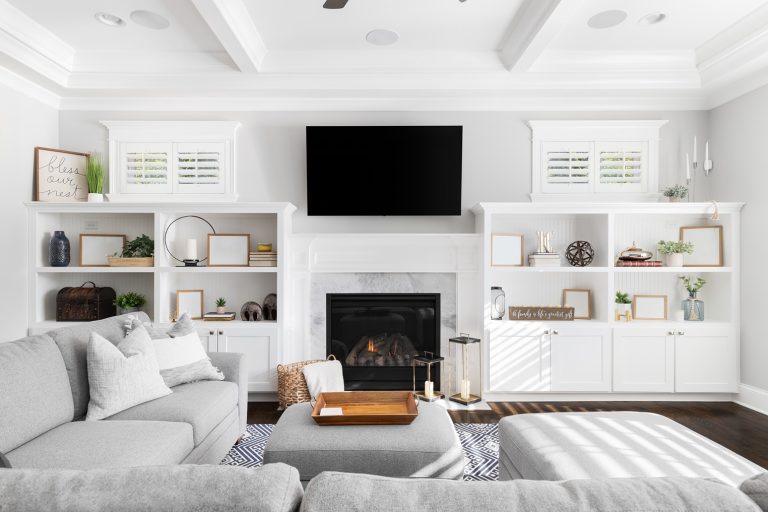 modern living room with high quality paint