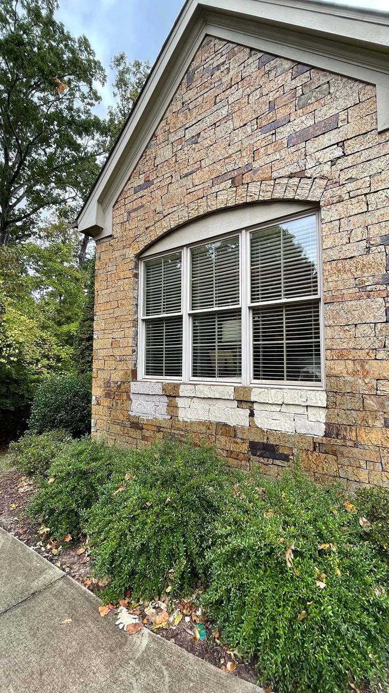 Limewash stone samples by Oak City Coatings