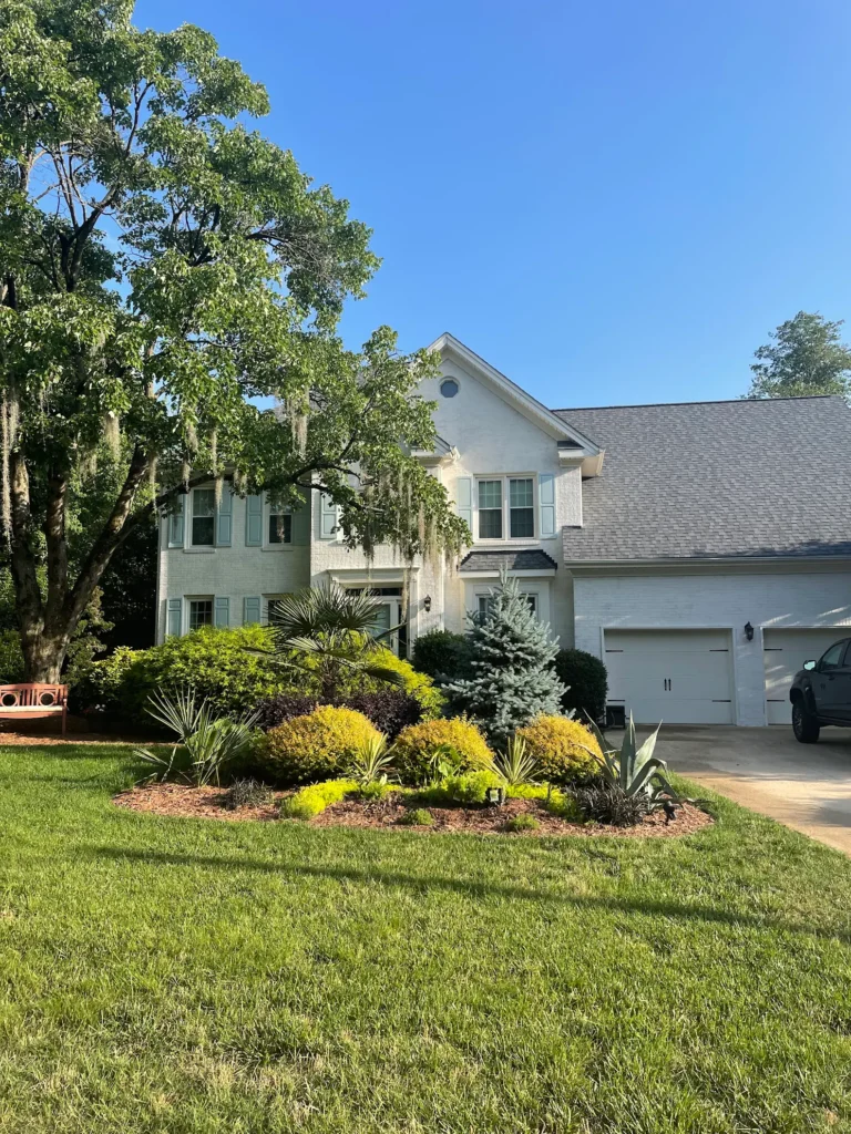 limewashing project by Oak City Coatings in Cary NC