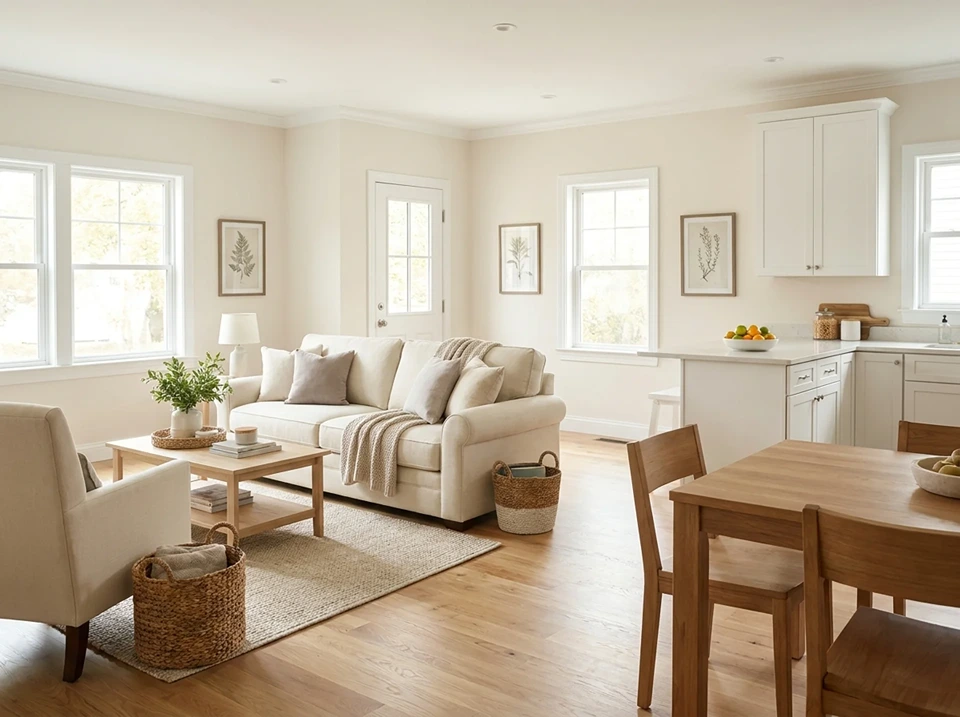 Benjamin Moore Pale Oak kitchen