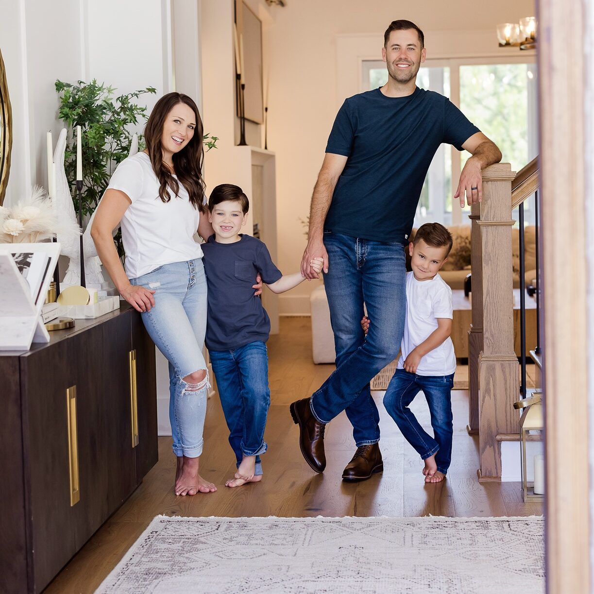 Oak City Coatings owners with family in Raleigh.