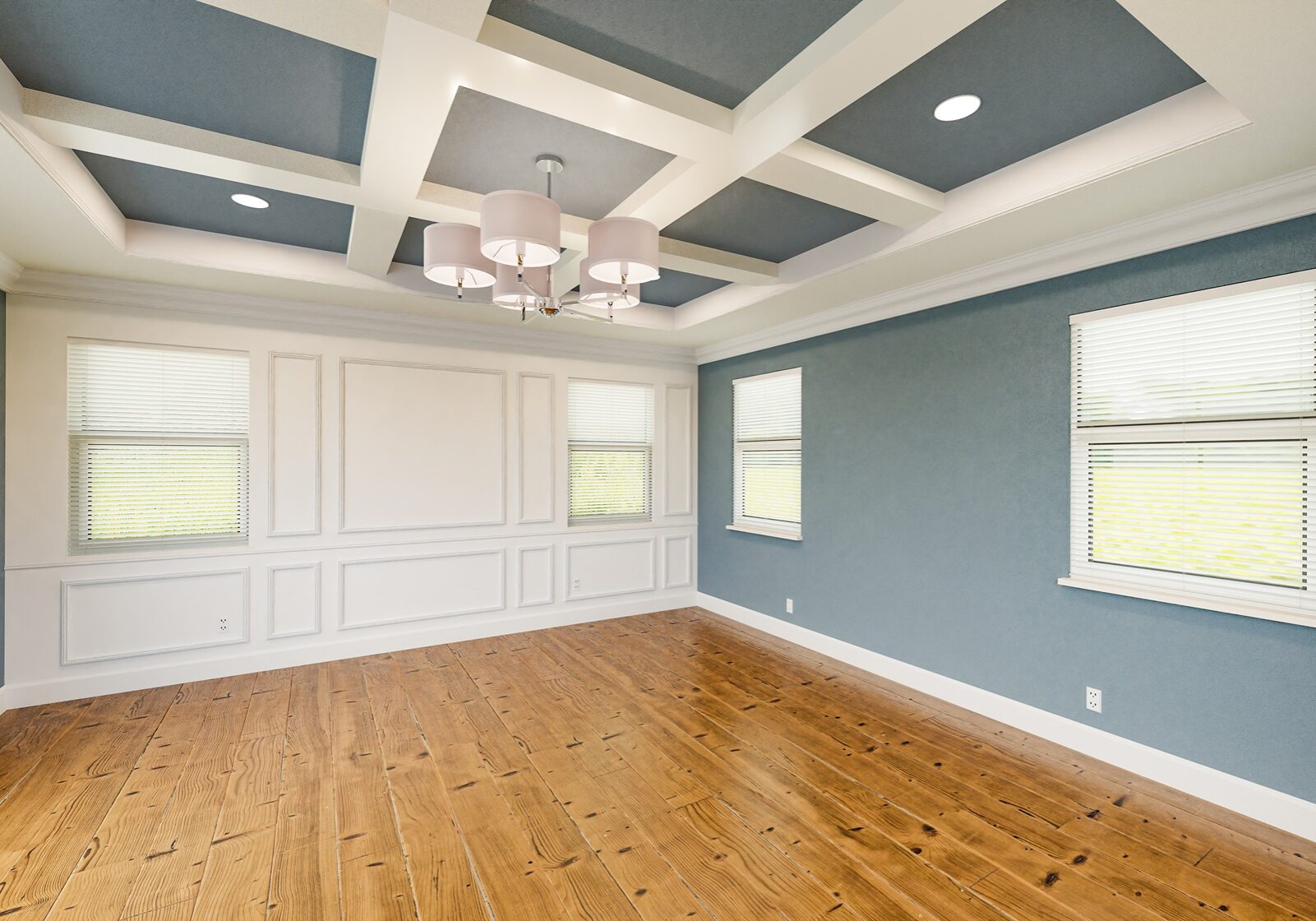 blue painted ceiling color in cary house