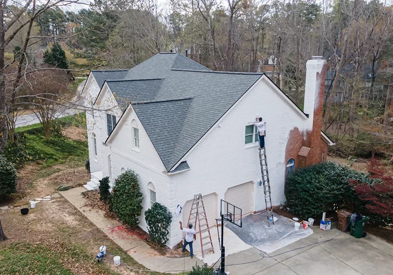 oak city coatings painting brick exterior in Raleigh NC