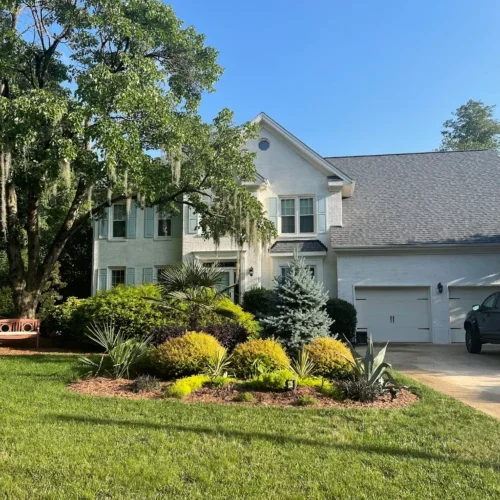 limewashing project by Oak City Coatings in Cary NC