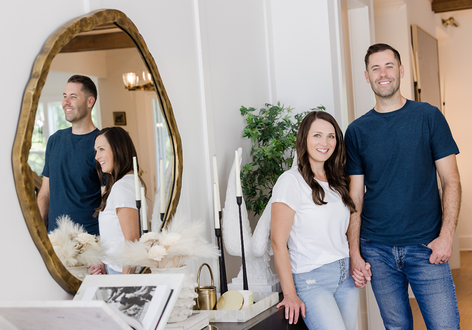 Founders, Nick and Stephanie O'Keefe of Oak City Coatings in Raleigh house