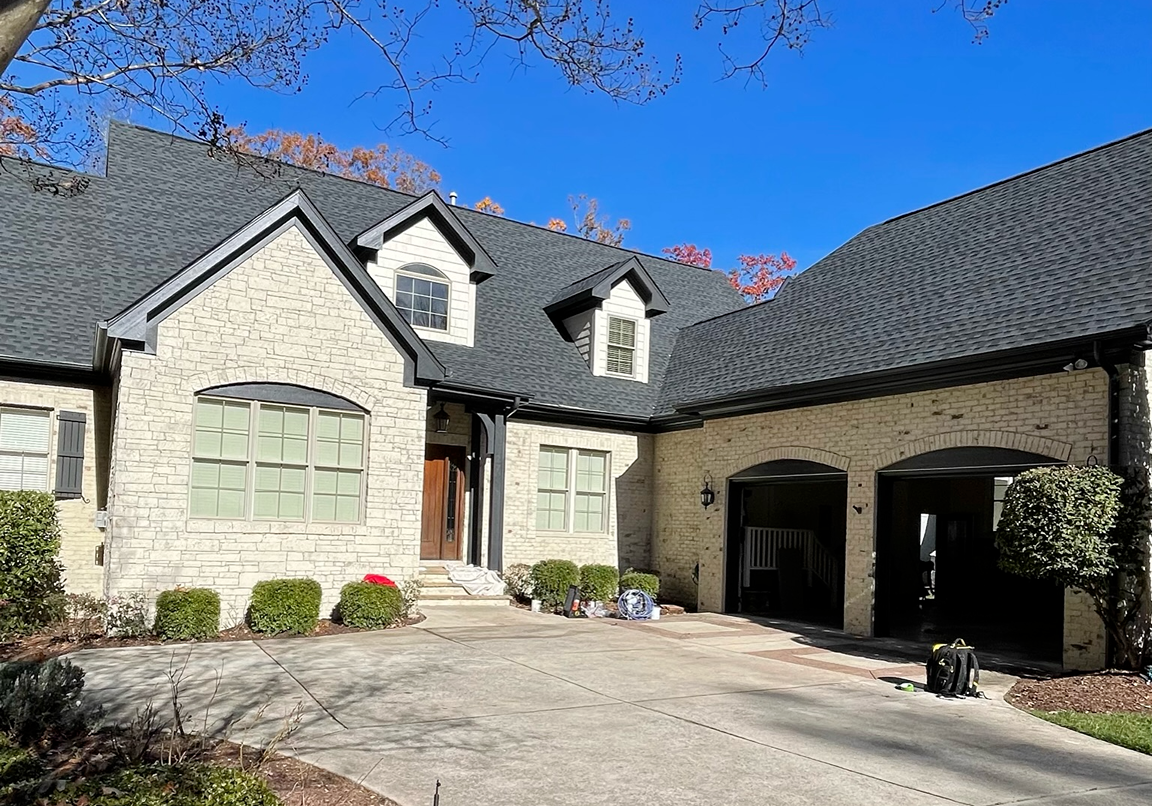 Limewashed stone by Oak City Coatings