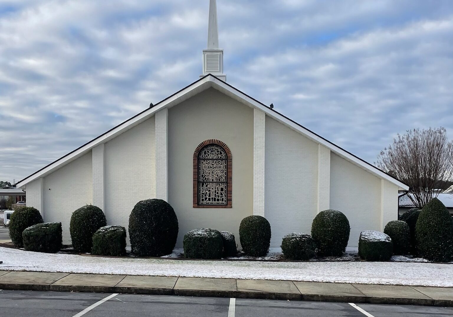 painted church in Raleigh NC by Oak City Coatings