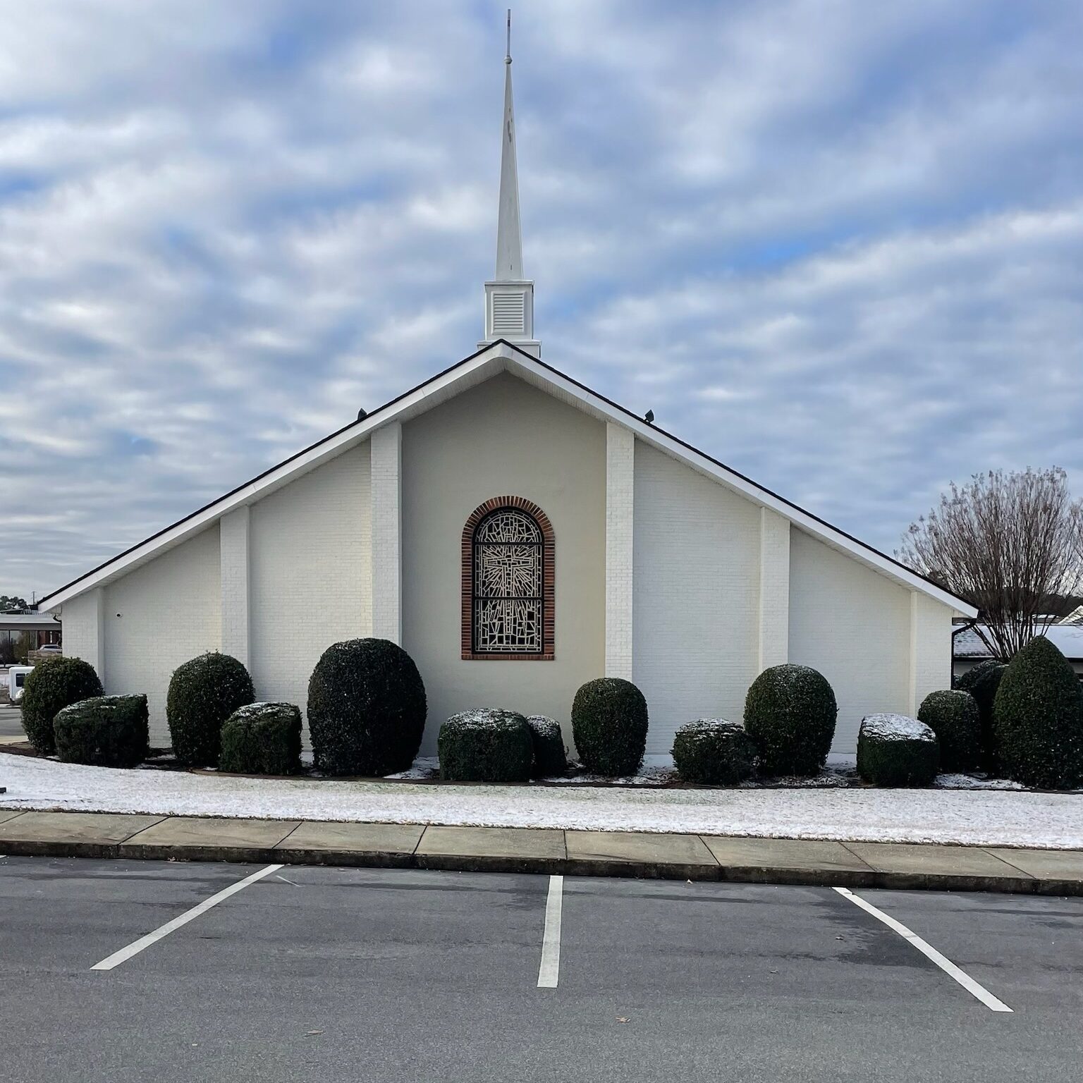 painted church in Raleigh NC by Oak City Coatings