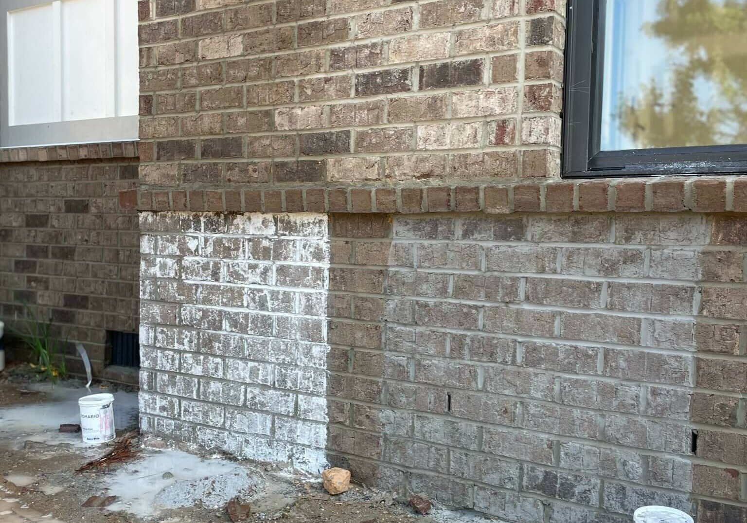 Oak City Coatings painted brick samples, how to remove paint from brick samples