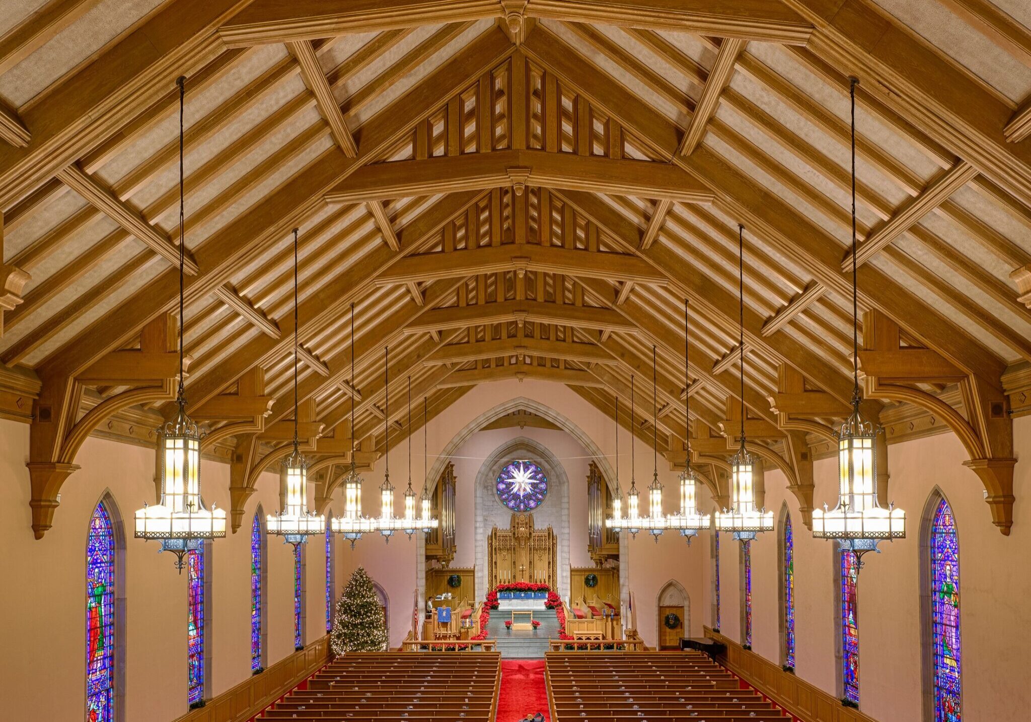 United Methodist Church sanctuary in Raleigh, NC